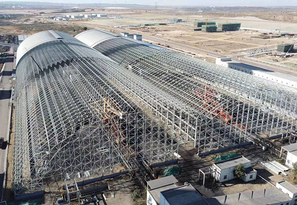 國家電廠封煤工程，FRP采光板項目